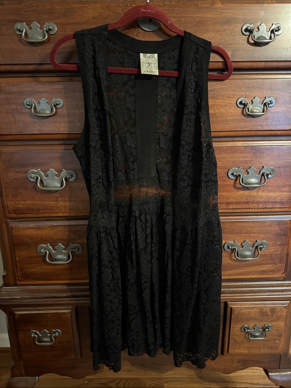 Vocal Black Lace Vest or Overlay